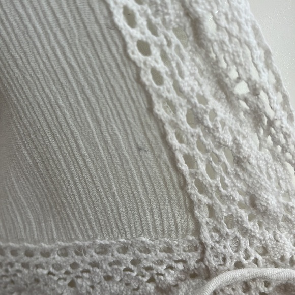 [S] La Vie En Rose AQUA White Tunic Bathing Suit Cover - Picture 3 of 5